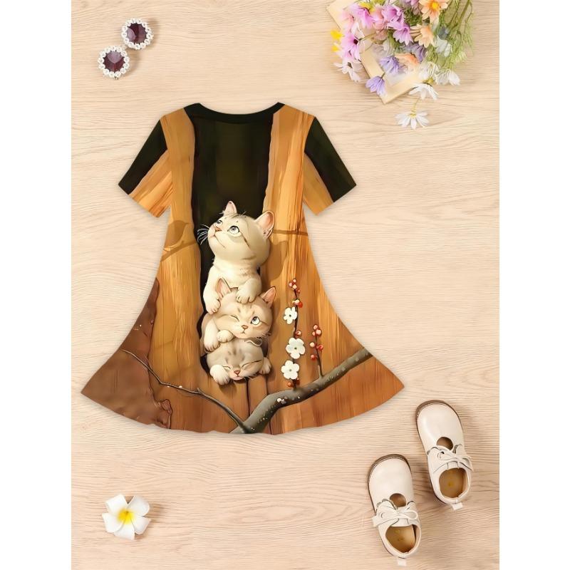 Girls Dresses, Party and Casual Attire, Sweet Princess Dresses, Lightweight Spring and Summer Wear,
