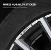 Drlqc8 4Pcs Car Styling Aluminum Wheel Rims Racing Stickers Auto Accessories for Alfa Romeo 4C 159 Spider Giulia Giulietta 156 147
