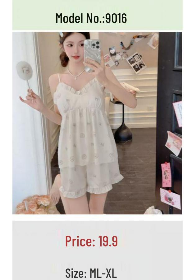 Women's Ice Silk Nightgown Set: Built-in Bra, Camisole, and Skirt - No Returns/Exchanges