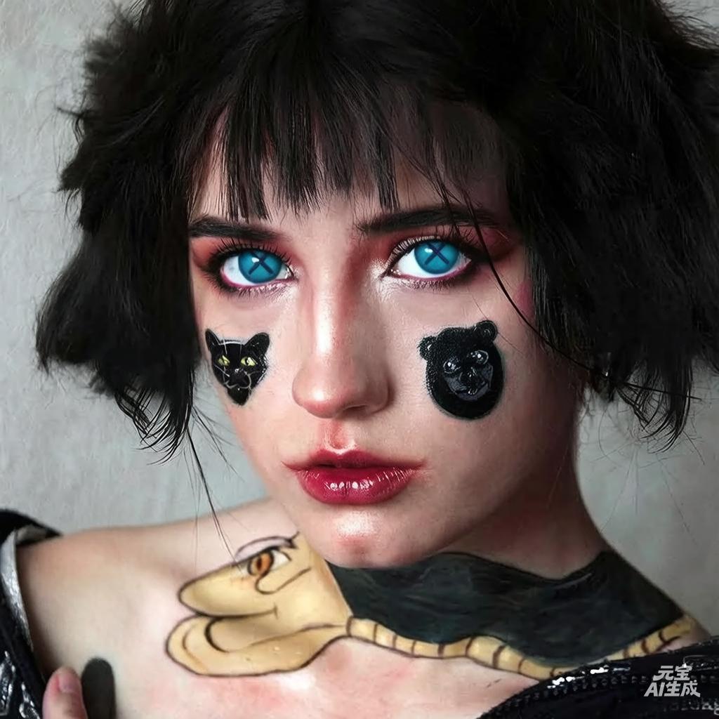 Угрюмый Пуговичный Глаз Синий