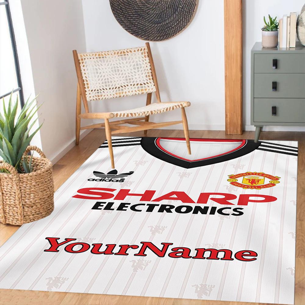Manchester Customizable Name Floor Rug Office Rug Design for Hallway Decorate room Dining Room Kitchen Anti-slip Rug Office home decor