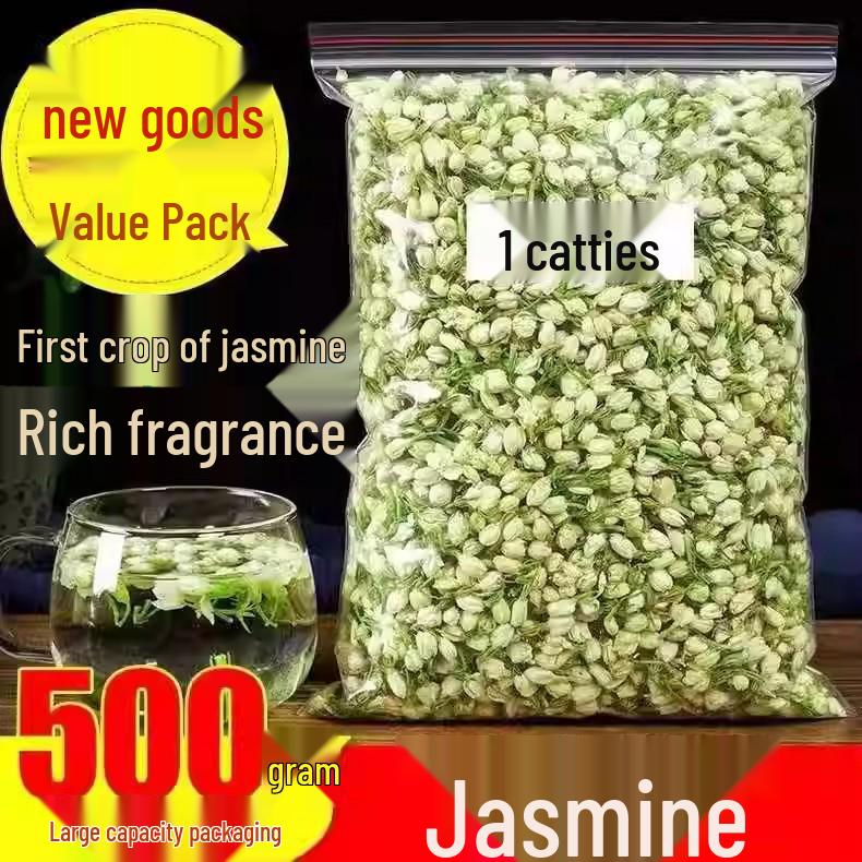 

Новые бутоны сушеных цветов жасмина - Высокоароматный травяной чай, Большое количество Bloomed Jasmine; Weight: 50g