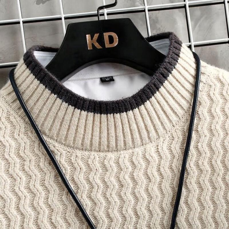 JEEP SPIRIT Men's Round Neck Pullover Sweater