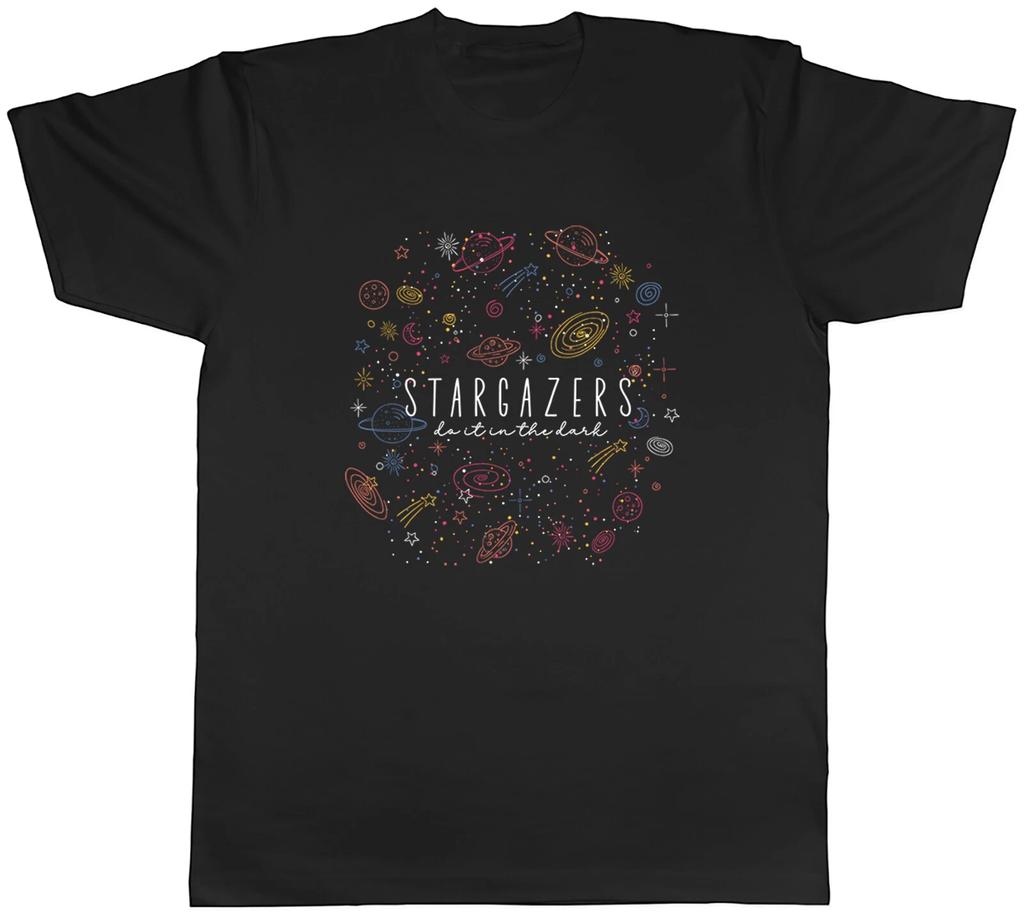Stargazers Mens T-Shirt Do It In the Dark Universe Space Unisex Tee Gift