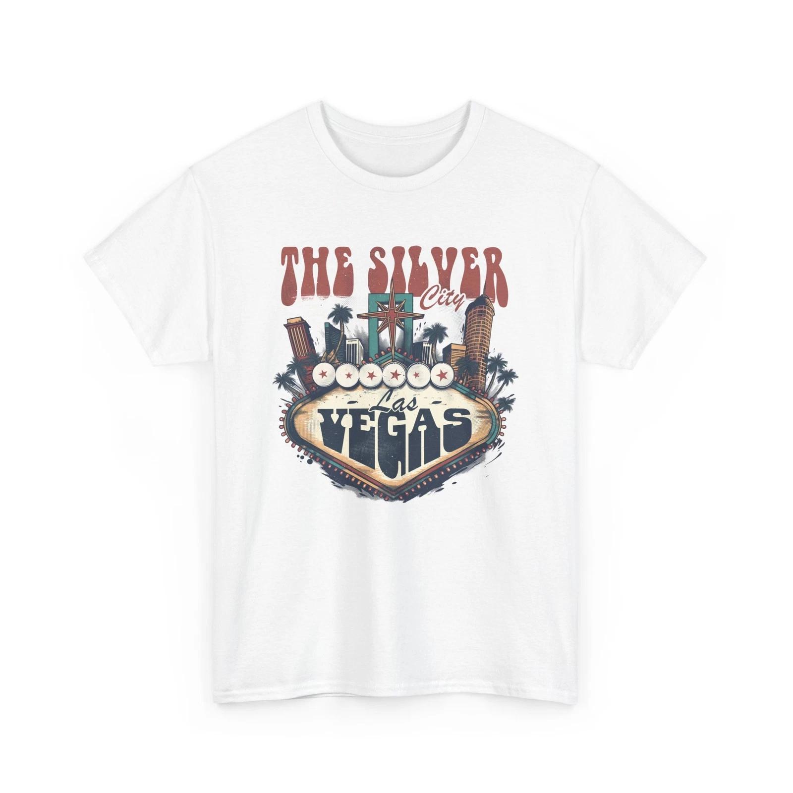 City Skyline T-Shirt | Urban Streetwear | The Silver City Las Vegas Shirt XL