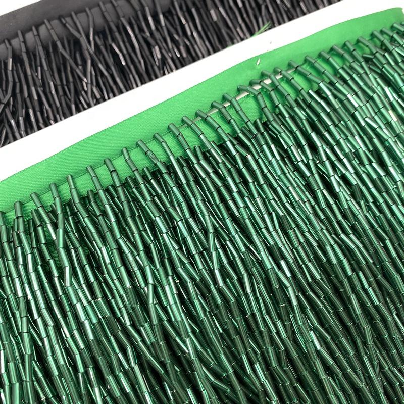 High Quality 14cm Fringe Trim Long Beaded Tassel Decorative Fashion Accessories for Dress