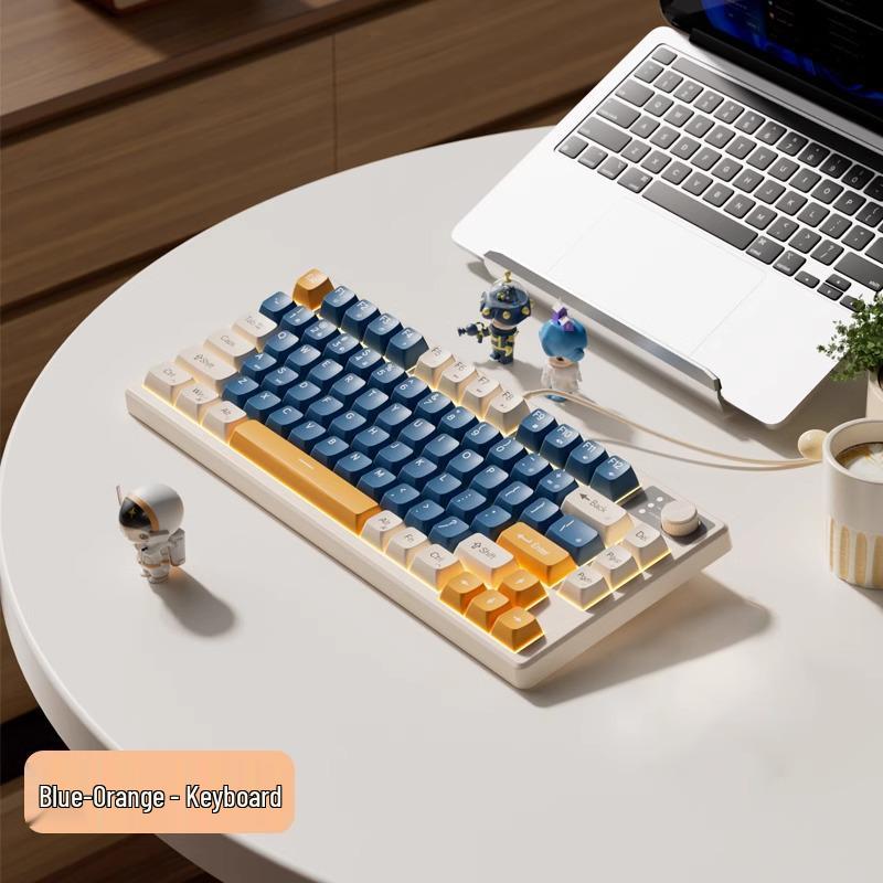 Ultra Silent Wired Gaming Keyboard with Mechanical Feel for E-sports and Office Use