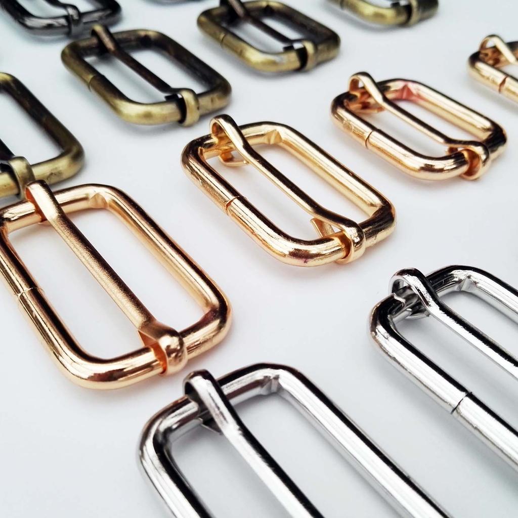 5 szt. Metalowa klamra do torby z suwakiem Regulowany kwadratowy pierścień klamry