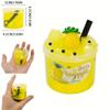 Kit slime croccante a cubo di gelatina trasparente da 2,37 once, morbido, elastico, antiaderente, fai da te, con ciondoli di fango di cristallo, bomboniere per feste, regali