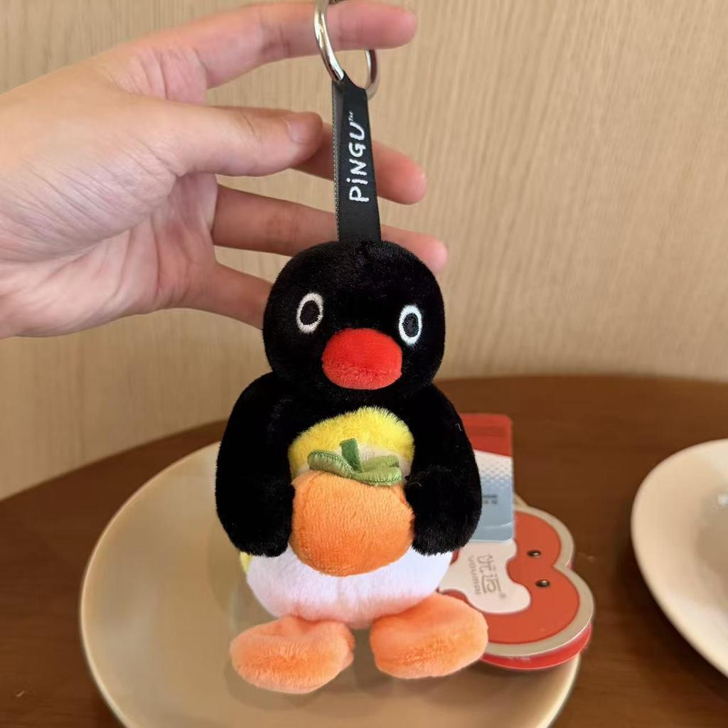 Genuine Penguin Family Bag Charm - Autumn/Winter Series Plush Toy Keychain