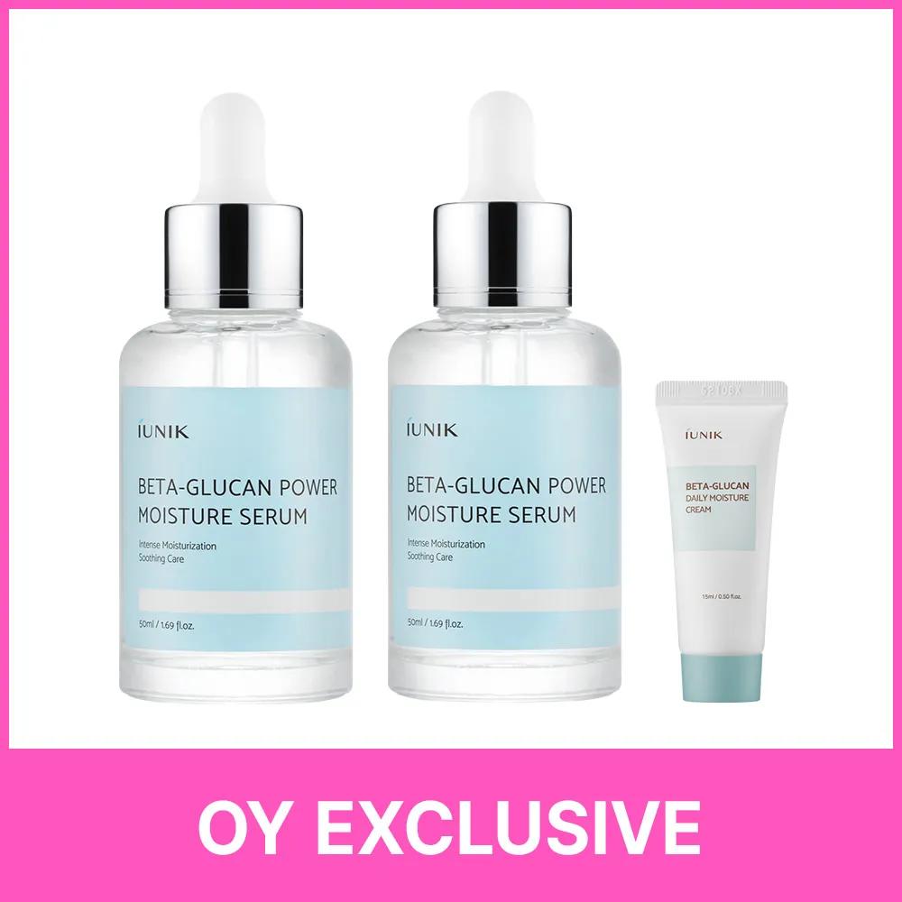 iUNIK Beta-Glucan Power Moisture Serum 50ml Double Pack (+Cream 15ml)