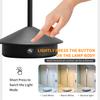 Table LED Lamp Rechargeable Touch Sensor Night Desk Lamp 3 Color Temperatures Stepless Dimming for Restaurant Hotel Bar Bedroom