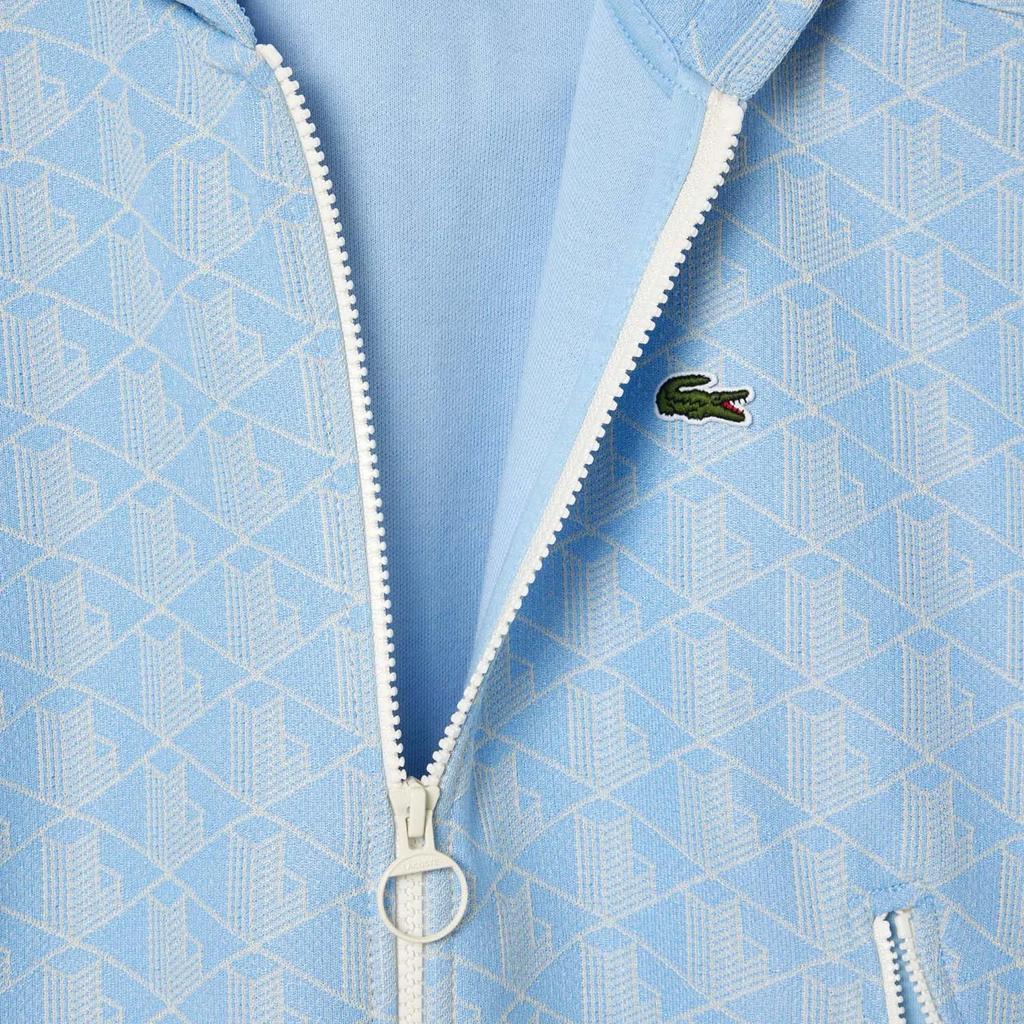 Lacoste Womens/Ladies Jacquard Monogram Full Zip Hoodie