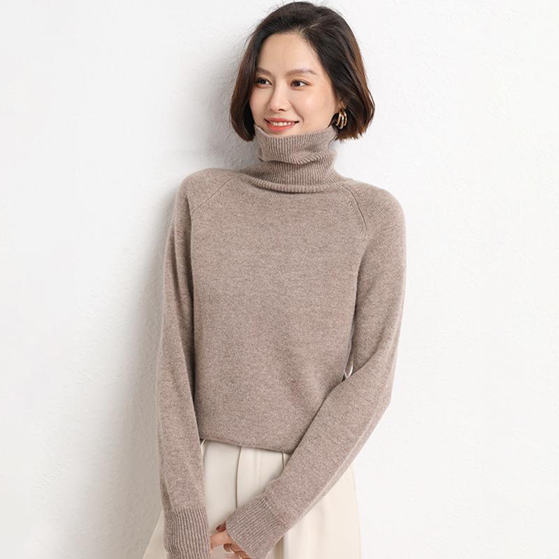 

Женские свитера Повседневный Длинный рукав Круглый вырез Зимний пуловер Вязаный свитер Топы XL дубильная кора