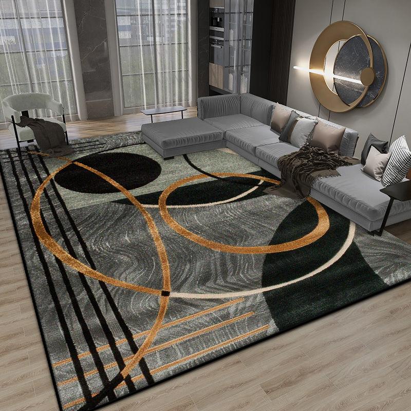 

Скандинавські Абстрактні Великі Килими для Вітальні Сучасна Декорація Спальня Приліжковий Пухнастий М який Килим Офіс Нековзкий Миючий Килимок для Підлоги 100*160cm