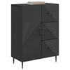 Sideboard Black 66 X 34.5 X 89.5 Cm Particle Board