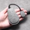Auto Smart Key Fob Cover Case Sheepskin Genuine Leather Fit For Voyah Free+ Auto Key Fob Cover Housing Protective Cover Key Ring Case Mount Auto