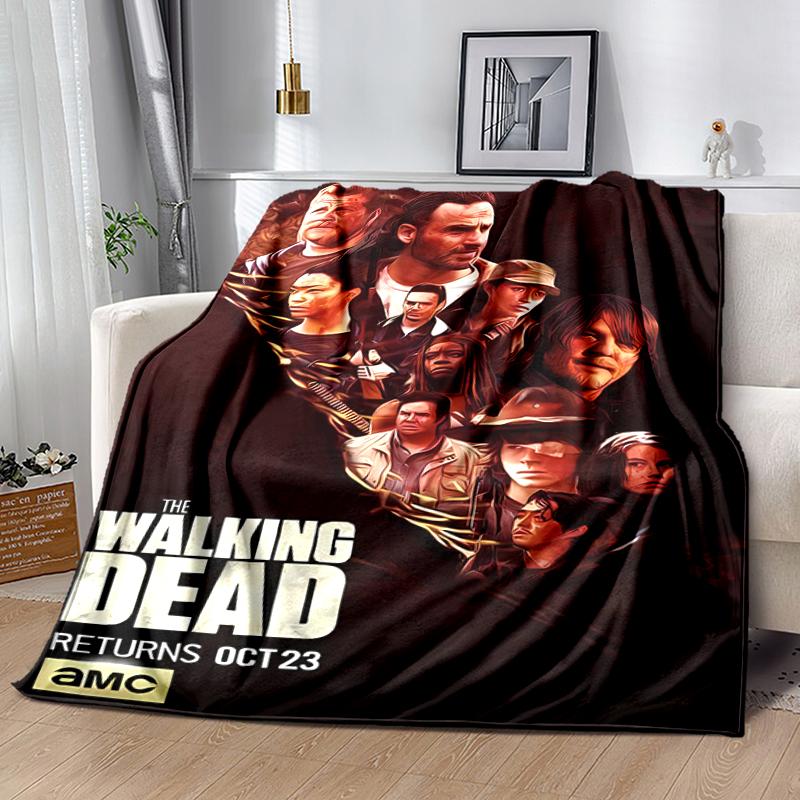 1pc Blanket The Walking Dead Daryl Dixon2 Print Design, Lightweight Blanket for Sofa, Bed- Soft &Warm, Gift for All Seasons like Christmas, Halloween