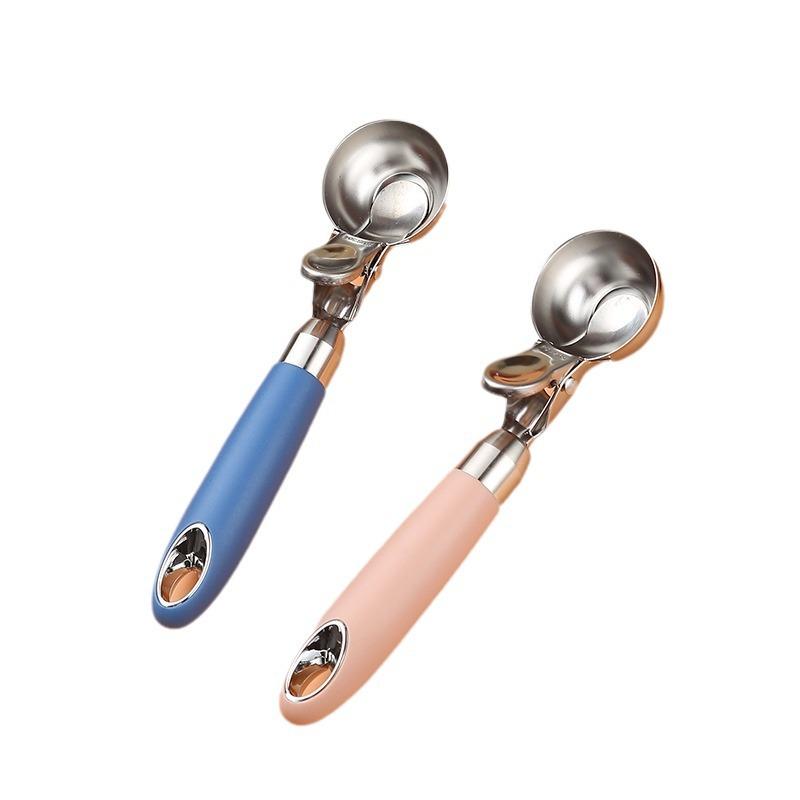304 Stainless Steel, Ice Cream Scoop, Elastic, Ice Cream Scoop, Fruit Scoop, Watermelon Scoop, DIY Household, Summer Kitchen Small Tool