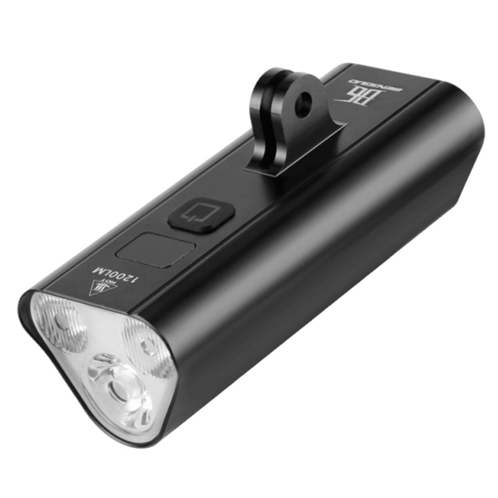 Digital Display Compact Cycling Flashlight Waterproof Outdoor Bicycle Front Headlight Rechargeable Bicycle Accessories Lights