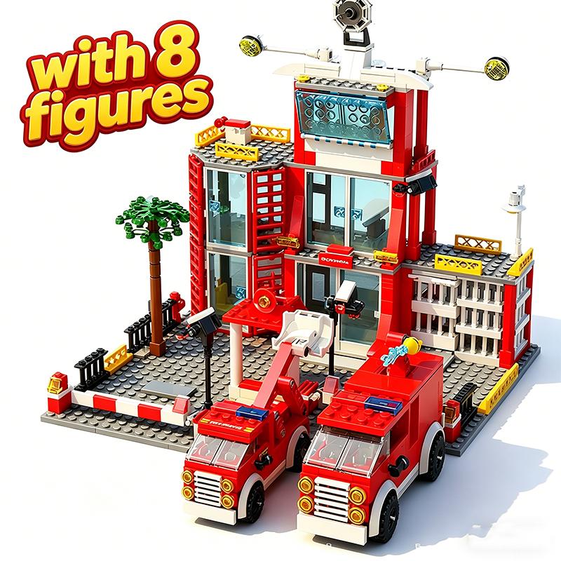 Urban High-Standard Construction Construction-Blocks High-Standard Police Space Facility First-Class Building-Set First-Class Assembly-Bricks