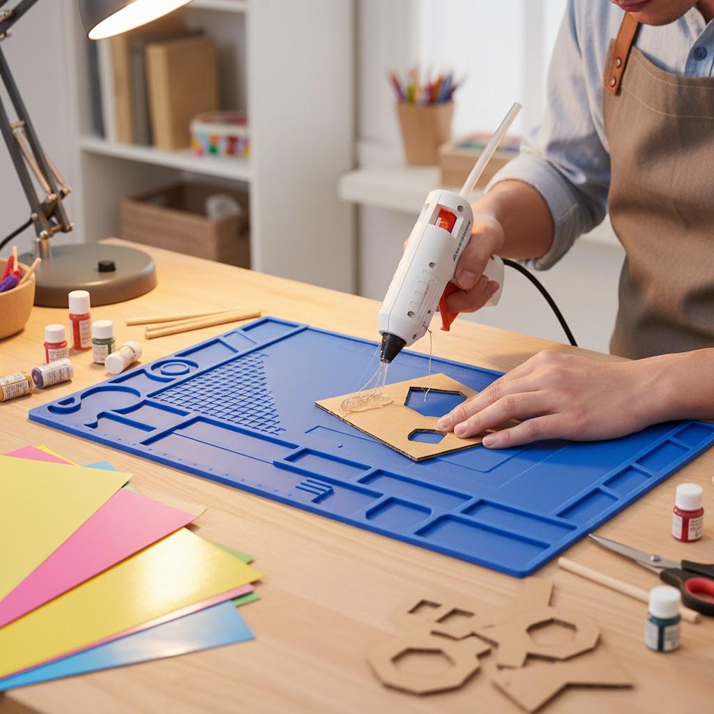 Yihua Large Blue Silicone Antistatic Mat 440X310Mm