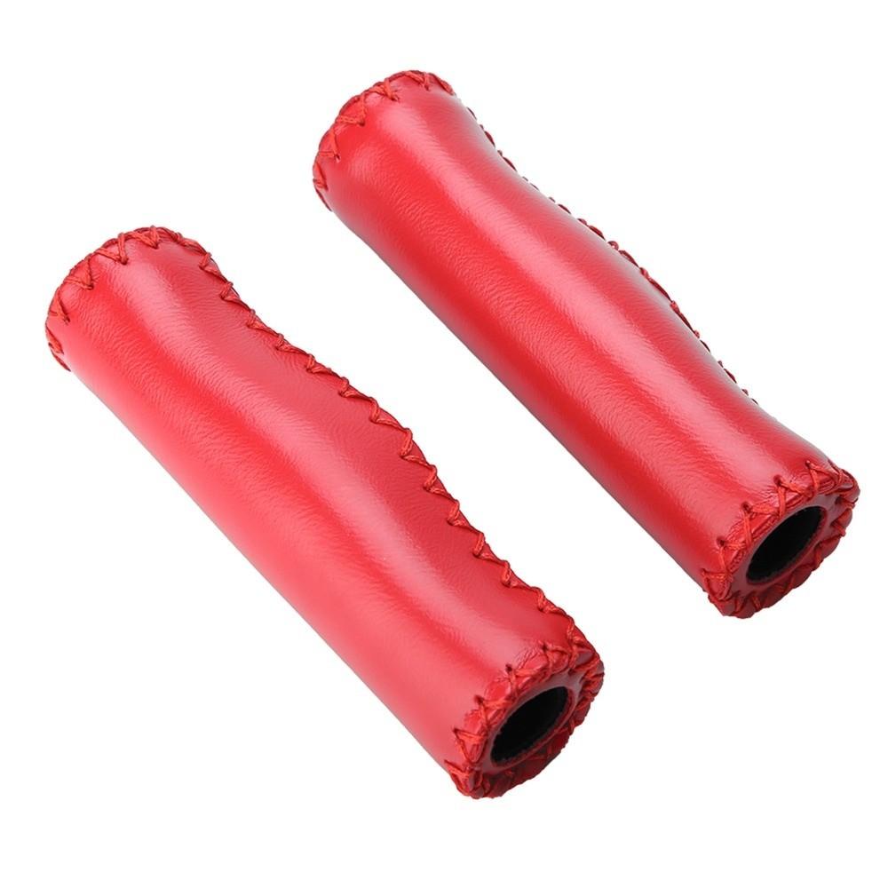 1 Pair Synthetic Leather Bike Handlebar Grips for Mountain Bike,Road Bike