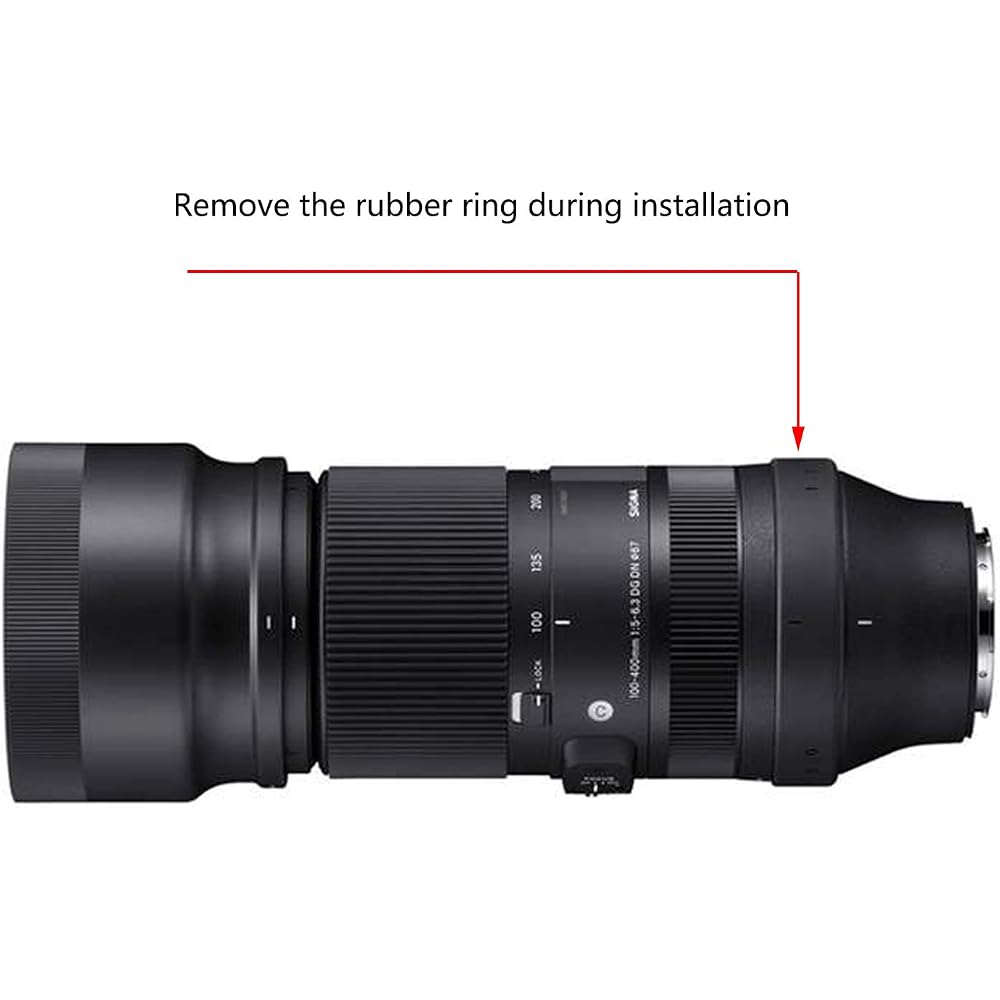 Haoge LMR-SM140S Lens Color Replacement Foot Tripod Mount Ring Stand Base for Sigma 100-400mm F5-6.3 DG DN OS Lens and Sony E Mount Art 105mm F1.4 DG 