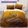 Club Brugge K V Pattern Bedding Uilt Set Uilt Cover Pillowcase Home Decoration Birthday Gift (1 * Duvet Cover + 2 * Pillowcase  Without Core)