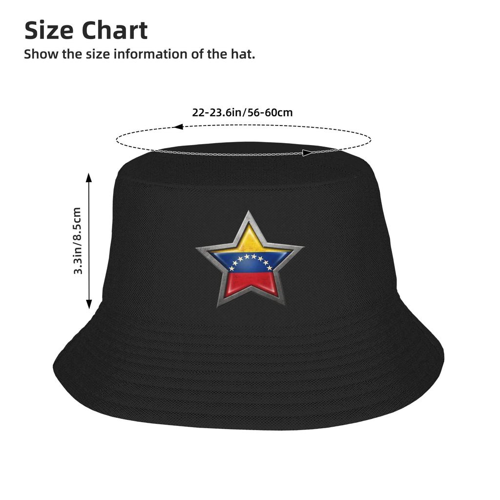 Men Women Bucket Hats Venezuela Flag Venezuelan Spring Picnic Headwear Foldable Outdoor Fishing Cap  Ispoti Hat Birthday Gifts