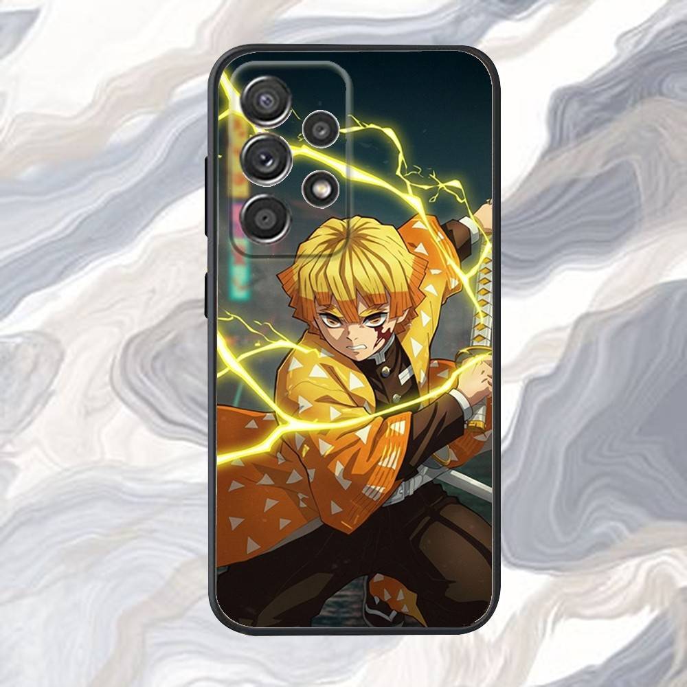 Z-Zenitsu-us Аниме A-Agatsuma -as Чехол для телефона для Samsung S25,S24,S21,S22,S23,S30,Ultra,S20,Plus,Fe,Lite,Note,10,9,5G Черный чехол Samsung S24ULTRA