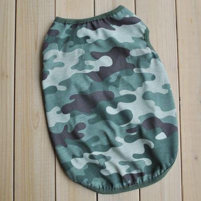 Gilet Mimetico Militare Classico Estivo per Cucciolo di Animale Domestico Cotone Traspirante e Confortevole