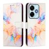 For Xiaomi Redmi Note 13R 5G/Xiaomi Redmi 13x 4G Case with Strap Marble Pattern Leather Phone Cover Card Holder