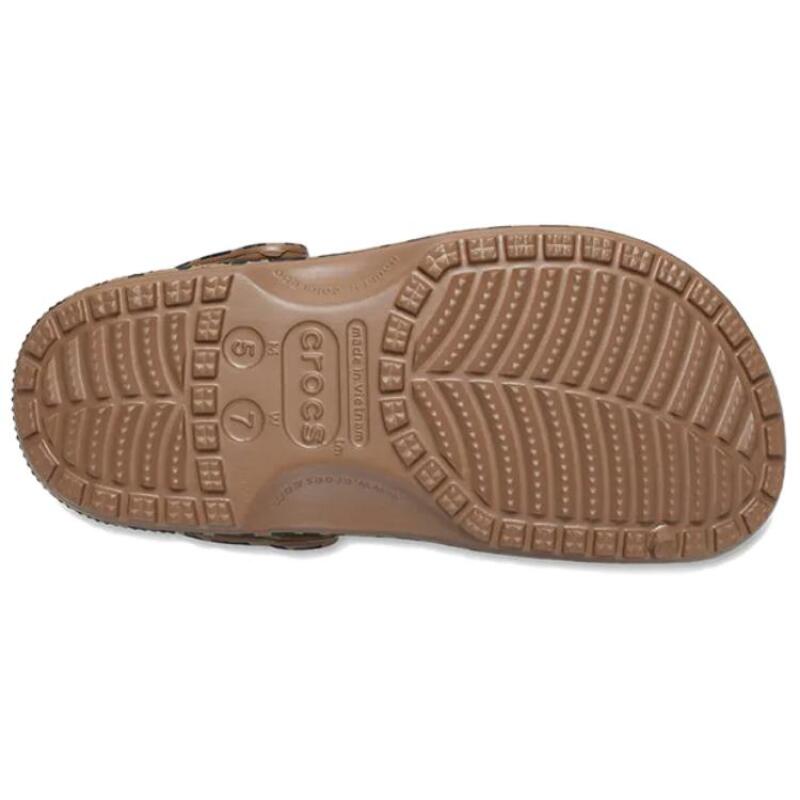 Crocs EVA Comfortable and Simple Hole Shoes Unisex Brown