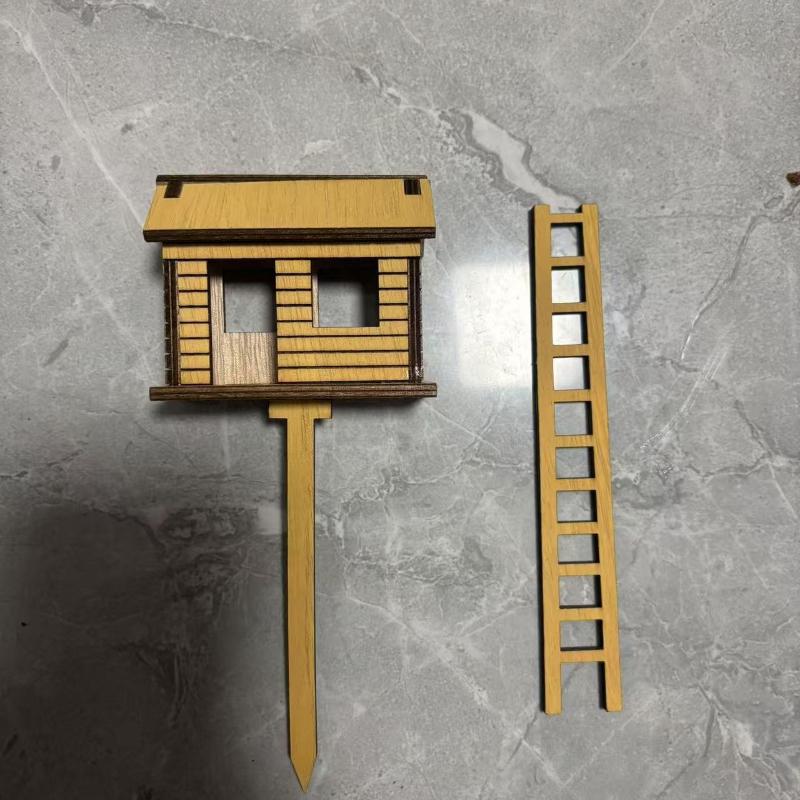 1 Stück Pflanze Mini Baumhaus Pflanzung Mini Baumhaus Holzhandwerk Blumentopf Zubehör Geeignet für Geschenke für Freunde, Familie und Paare