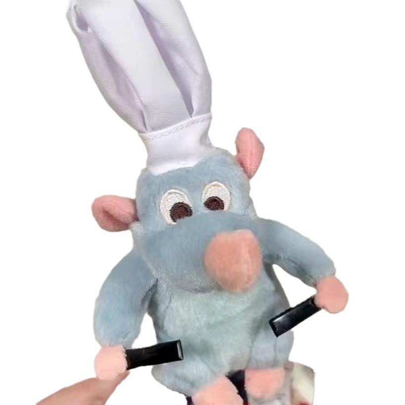 Bentiță Drăguță Cap de Șoarece Bucătar Material Handmade Clamă Amuzantă pentru Păr Tocă de Bucătar Tocă de Păr Șoricel Mic