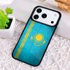 Kazakhstan flag Phone Case for iPhone 17 Air 16 15 11 12 14 13 Pro Max Shockproof Cover