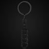 1Pcs 3D Metal Car Badge Keychain Zinc Alloy Keyrings Auto Accessories For Audi A4 A3 A5 A6 A7 A8 Q3 Q5 Q7 Q8 B5 B6 B7 B8 B9 Q7 8P 8V 8L Q7 S4 S5 S6 S7