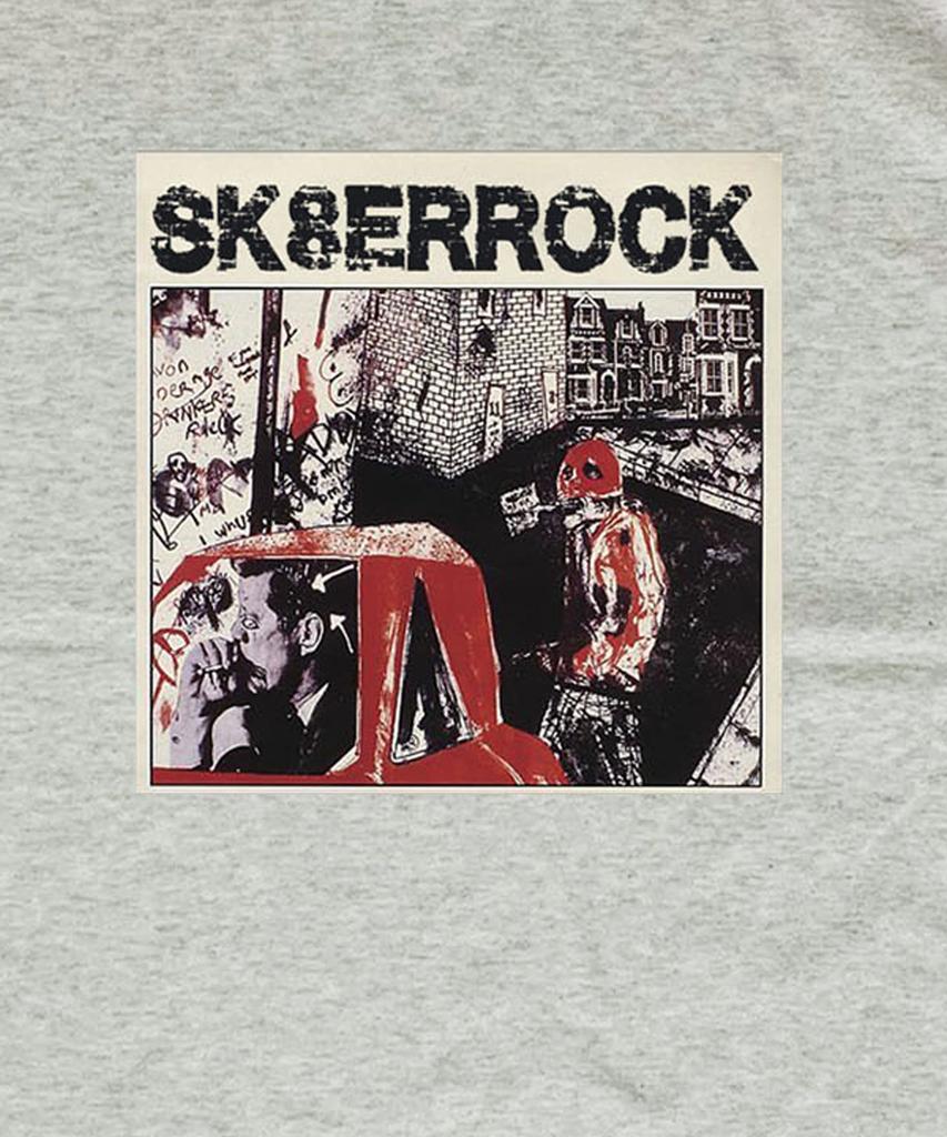SK8ER ROCK Dirty Graffiti T-Shirt ((Oatmeal))