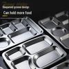 Shuang Jun Ma 304 Stainless Steel Divided Meal Tray