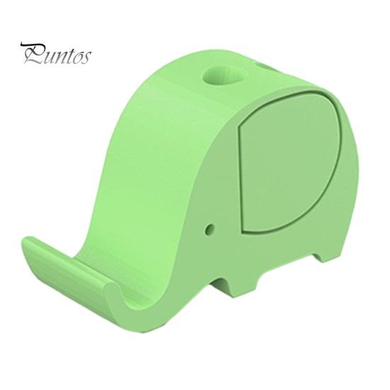 3D Printed Elephant Phone Holder with Pen Holder, Multifunctional Stand, Hands-Free Sturdy For Watching Videos Desktop Organizer, Creative Cute Shape