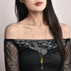 Trendy Long Gold Sweater Chain Necklace For Women Crafted From Durable Titanium Steel