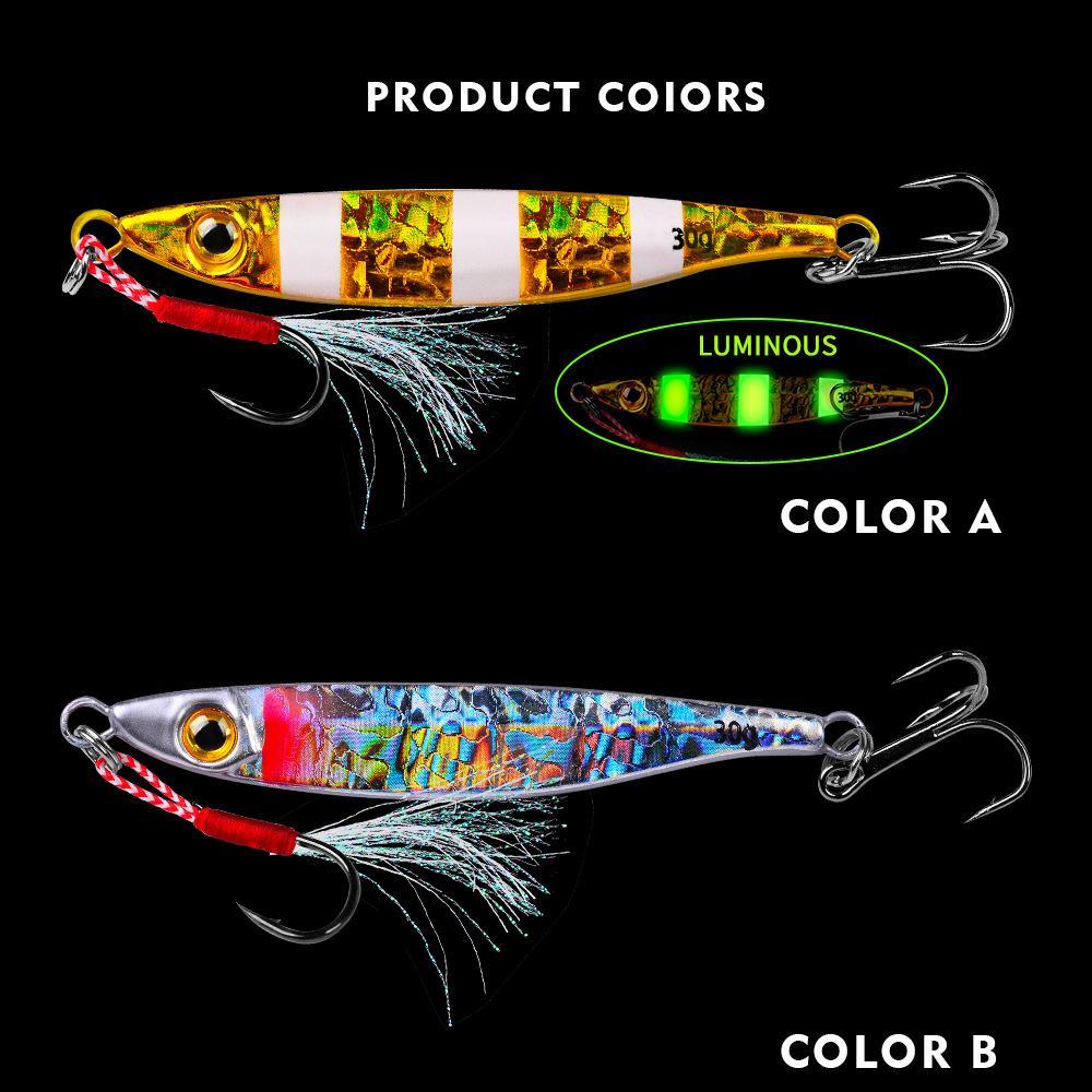 Lure Plate Lead Fish 7g 10g 15g 20g 30g Freshwater Sea Fishing Qiaozui Mandarin Fish Lure Sequins