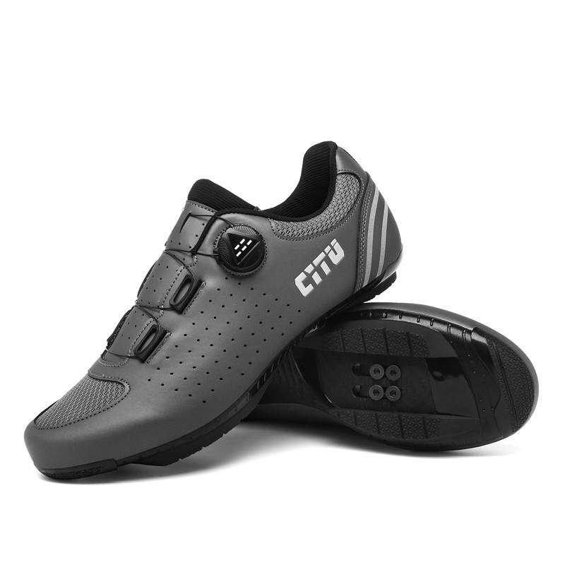 New unlocked cycling shoes spring and summer mesh men's and women's road bike lock shoes mountain bike hard bottom lock pedal set