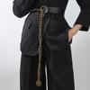 Boucle en Métal Ceinture en Cuir PU Chaîne pour Robe de Côté Fine Chaîne de Taille Fine Accessoires de Taille