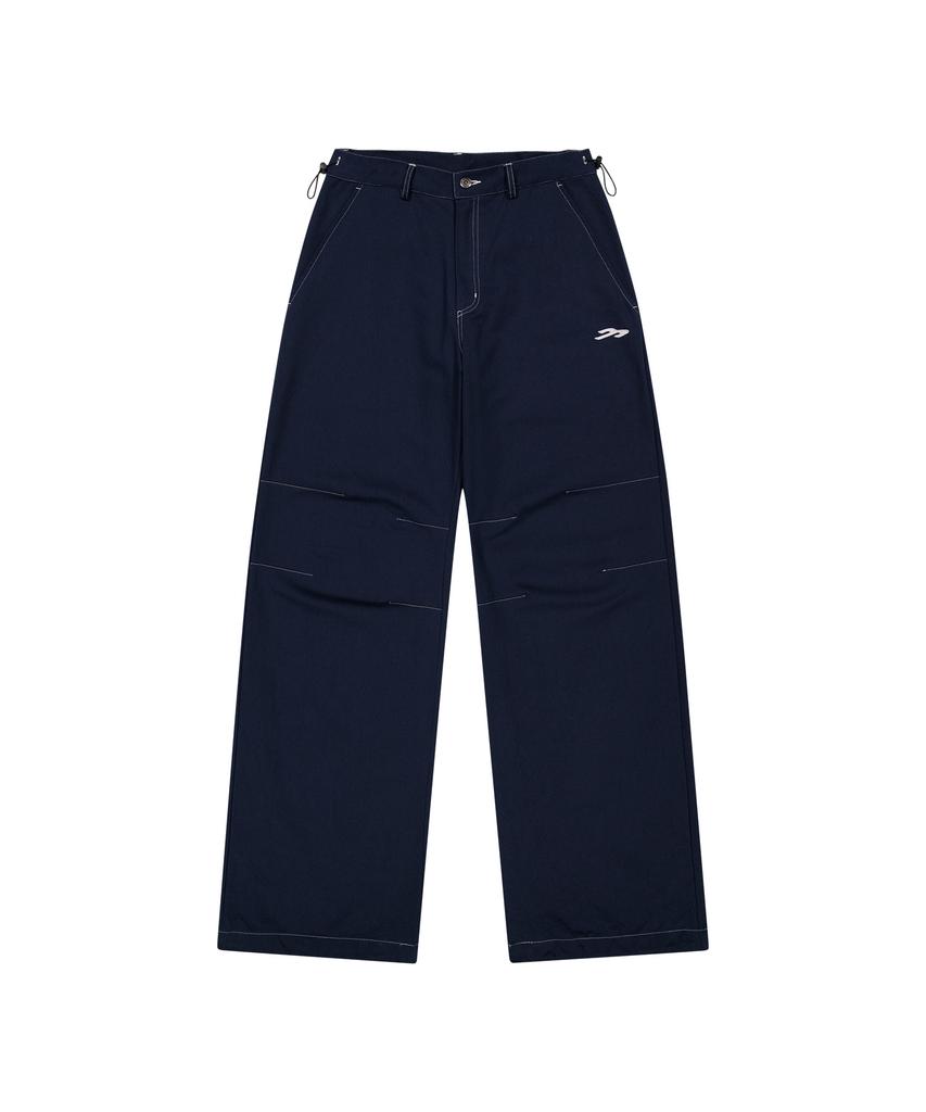 Tansanmageunesyum Juyoung X Carbonated Cotton Wide Star Stud Pants (Navy)