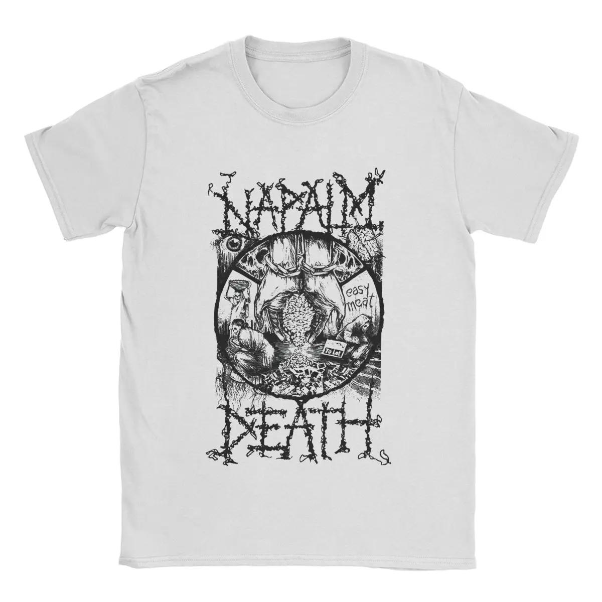 

Funny Napalm Death T-Shirt Men Round Neck Pure Cotton T Shirt Band Short Sleeve Tees Original Tops XXXL