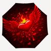 1pc Heart Wings Automatic Open/Close Umbrella Compact Folding Umbrella with 8-Rib Shaft for Women/Men, Elegant Birthday1185S
