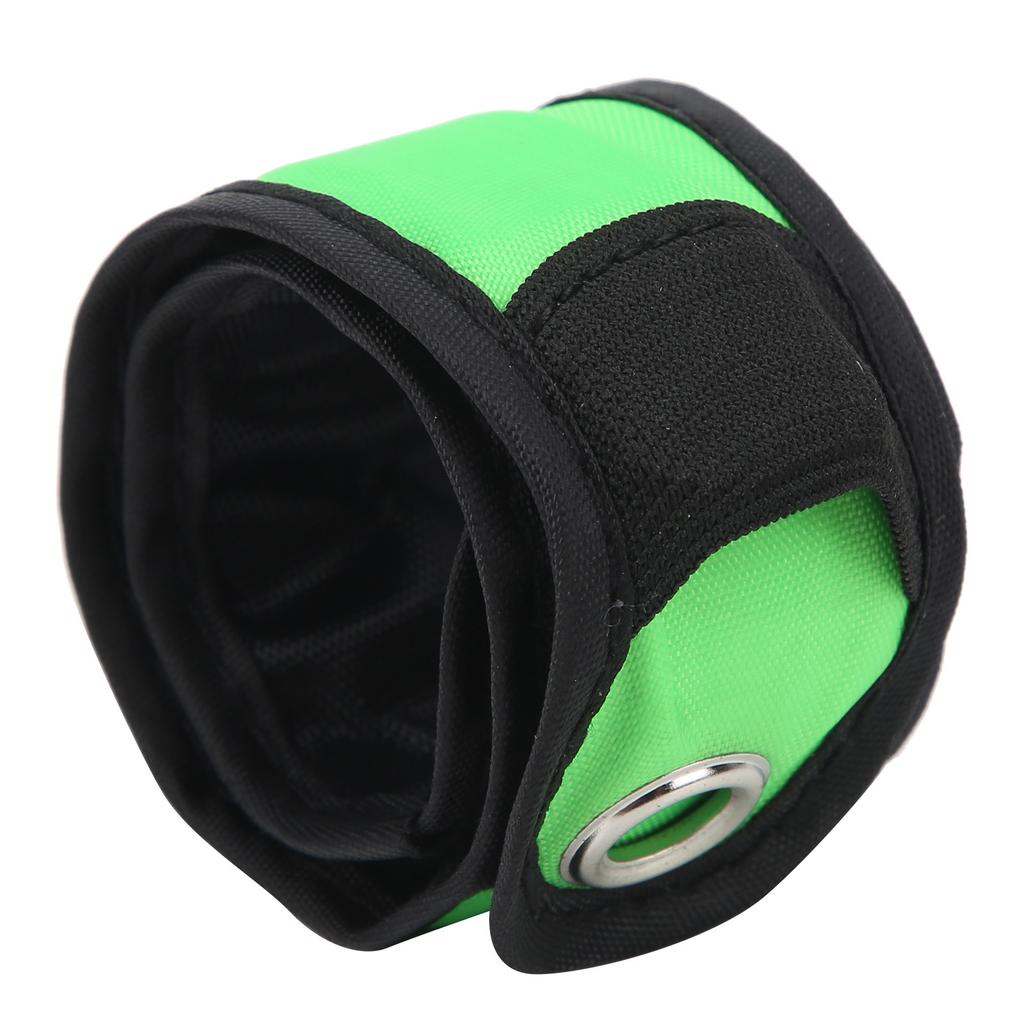 Outdoor Night Running LED Armband Flashing Wristband Cycling Light Up Slap BraceletsGreen