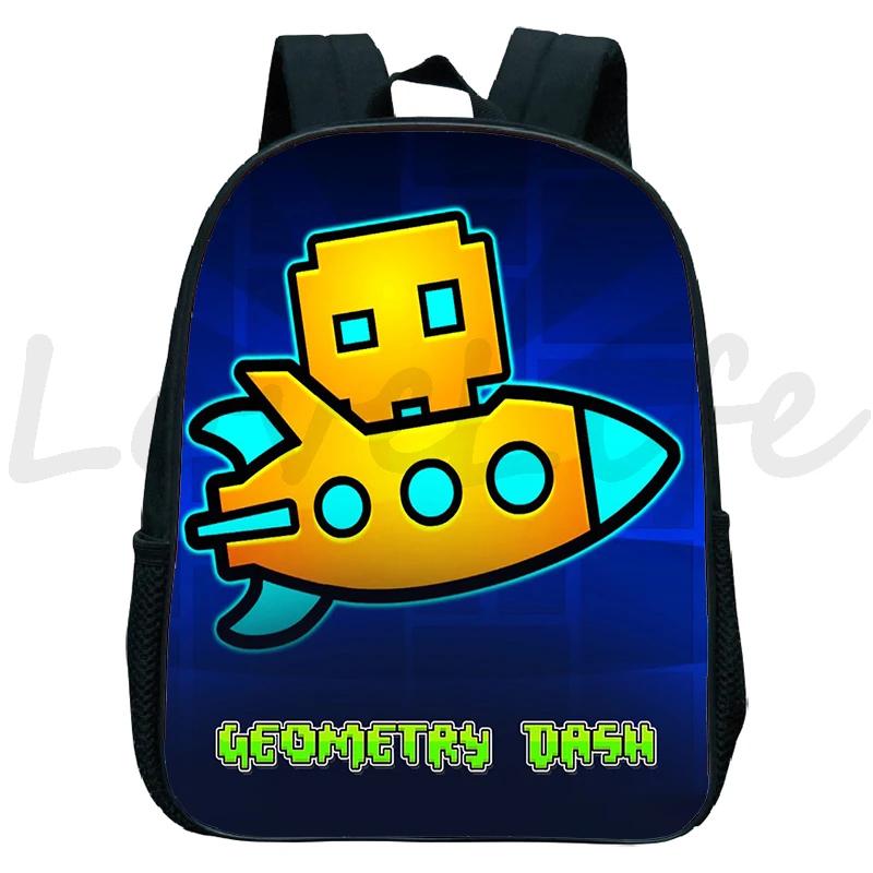 Spiele Geometry Dash Rucksäcke Wütendes Geometrie Kindergartenrucksack Kleine Schultasche Kinderrucksack Jungen Mädchen Bücherrucksack Geschenke
